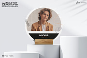 50 PSD Table Tent Mockup Collection, a Mockup by JAZZ STUDIO (Thumbnail 4 of 7)