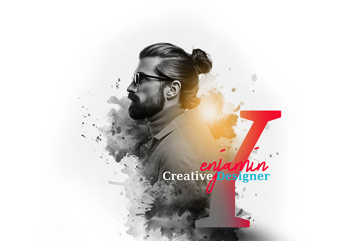 Creative Letter Portrait Template, an Action Add-On by MRI STUDIO (Photo 34 of 42)