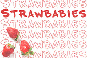 Strawbabies, a Handwritten Font by fancypandadesign (Thumbnail 3 of 3)