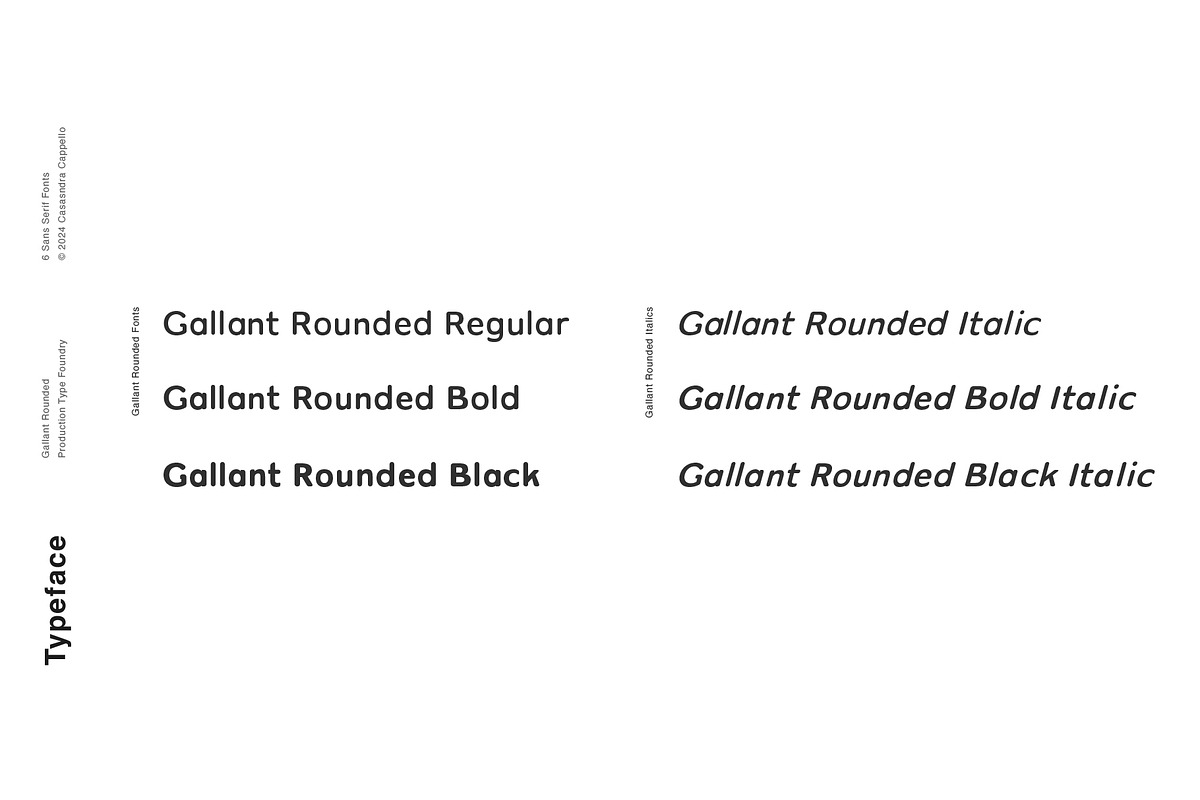 Gallant Rounded - Geometric Typeface, a Sans Serif Font by Cassandra Cappello (Photo 2 of 6)