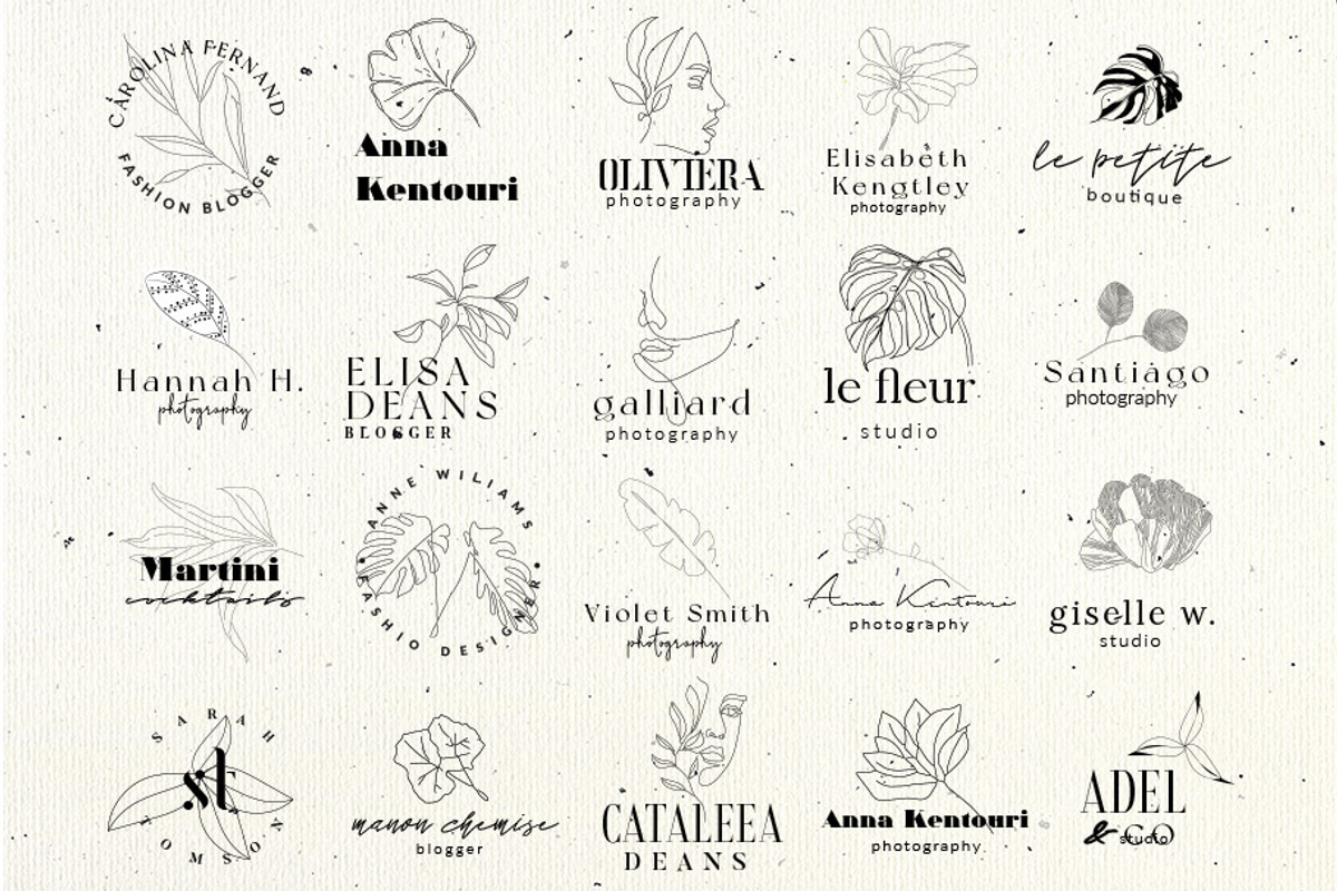 ONE LINE LOGO DESIGN KIT, a Branding & Logo Template by IsikChic (Photo 6 of 7)