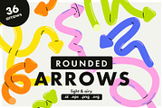 Rounded Arrows - Light & Airy, an Object Graphic by Pásha (Thumbnail 1 of 6)