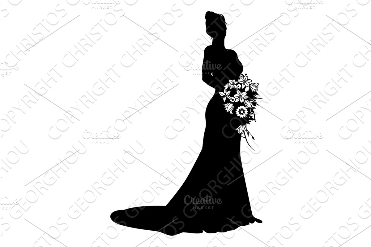 Bride Bridal Wedding Dress, a Person Illustration by Christos Georghiou