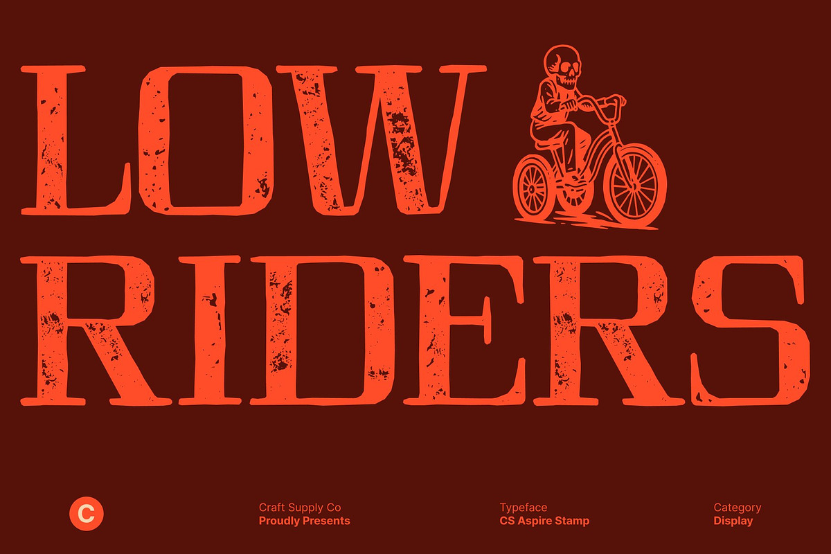 CS Aspire Stamp, a Serif Font by Craft Supply Co. (Photo 6 of 8)