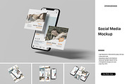 Social Media Mockup, a Device Mockup by ZifaraDesign (Thumbnail 1 of 5)
