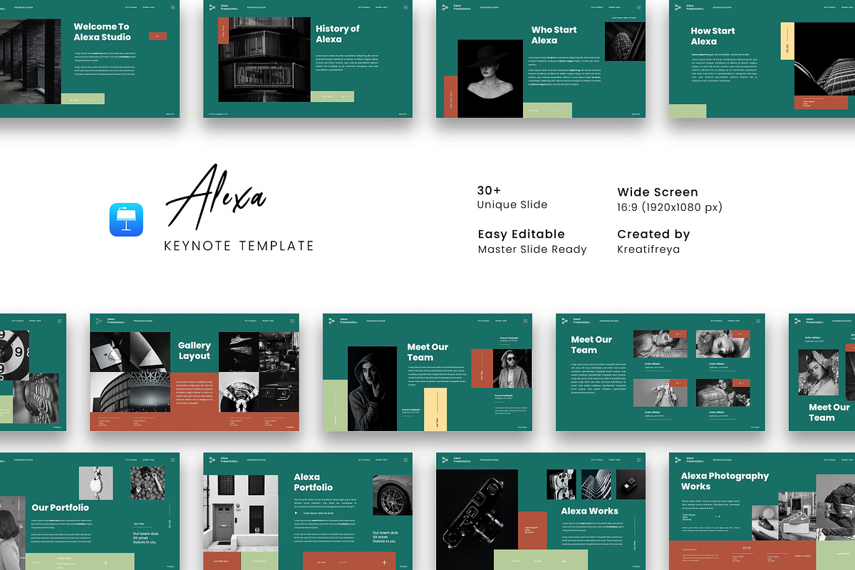 Alexa – Business Keynote Template, a Presentation Template by kreatifreya (Photo 1 of 5)