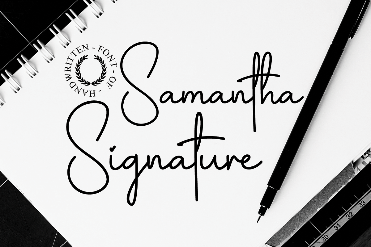 Samantha Signature, a Handwritten Font by Majelis Font (Photo 1 of 5)