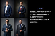40 AI Business Man Photo Prompts, a Business Photo by Selenique Studio (Thumbnail 4 of 13)