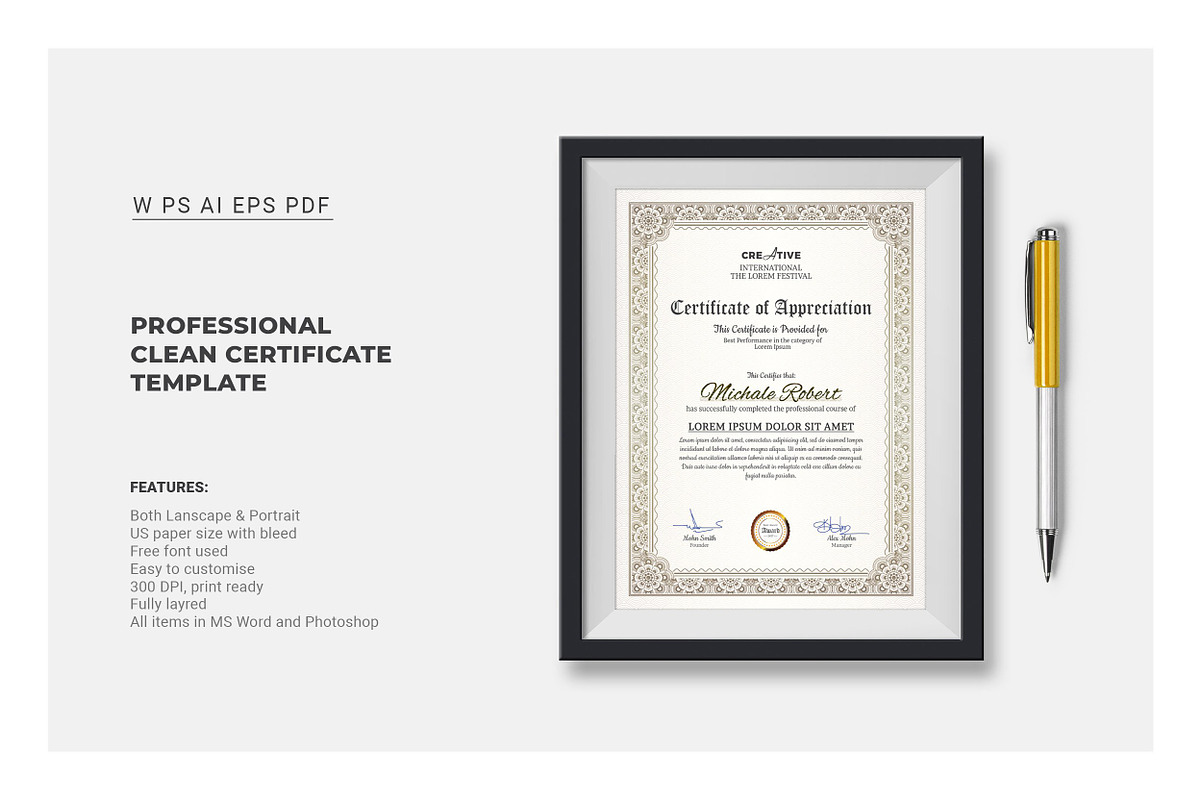 Certificate, a Stationery Template by Diverter (Photo 2 of 8)