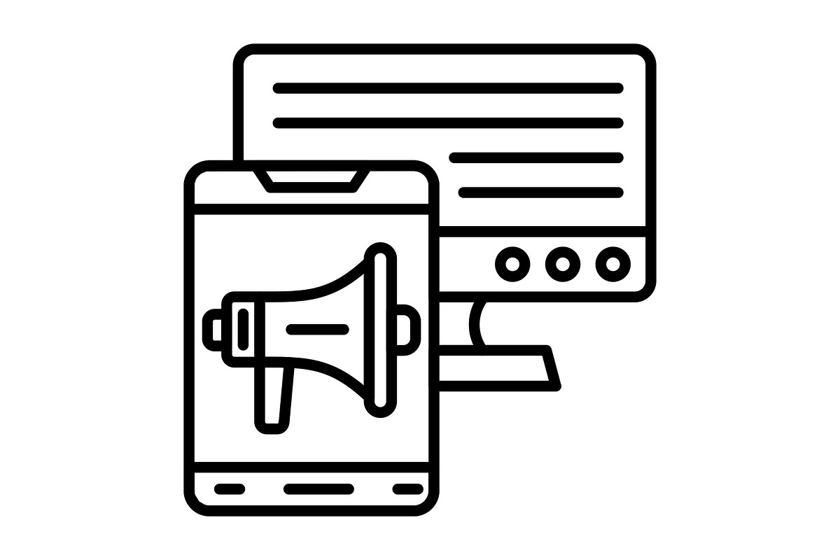 Device Line Icon, an Outline Icon by Pexelpy (Photo 1 of 2)