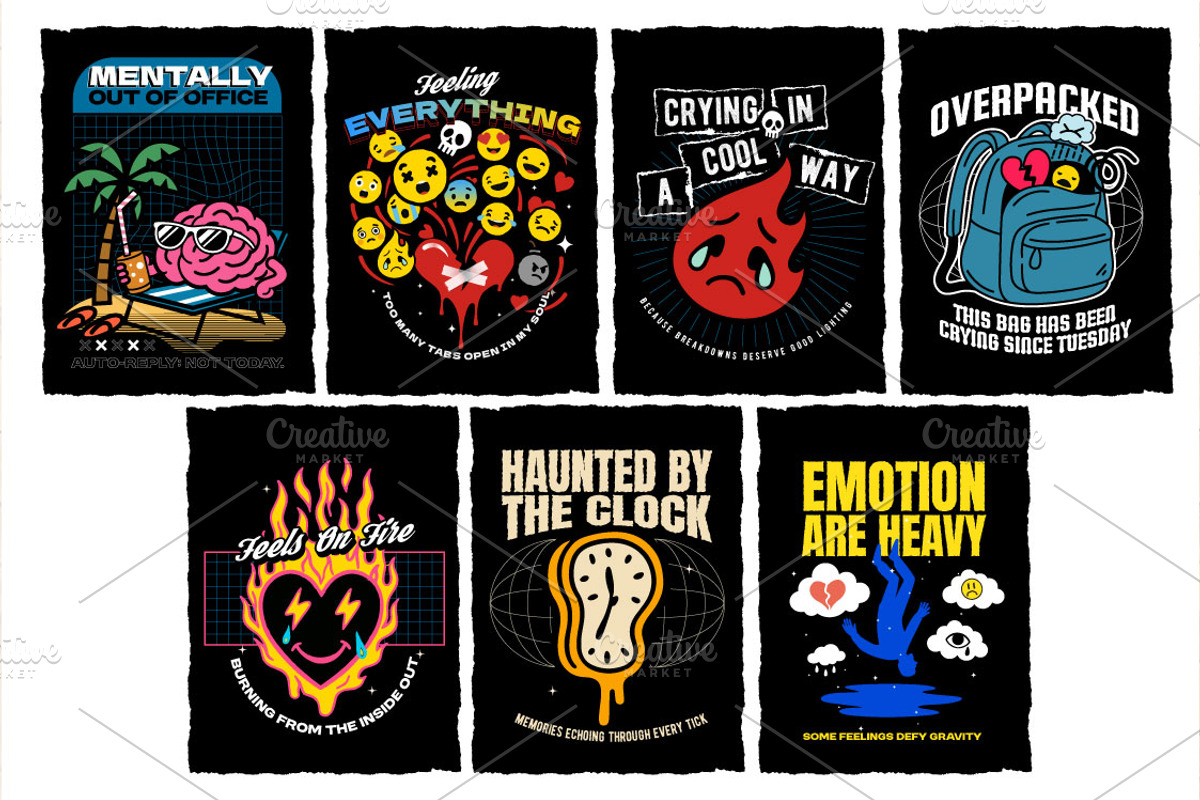 Emotive Graphic Illustration Pack, an Illustration by The BolzStudio (Photo 3 of 7)