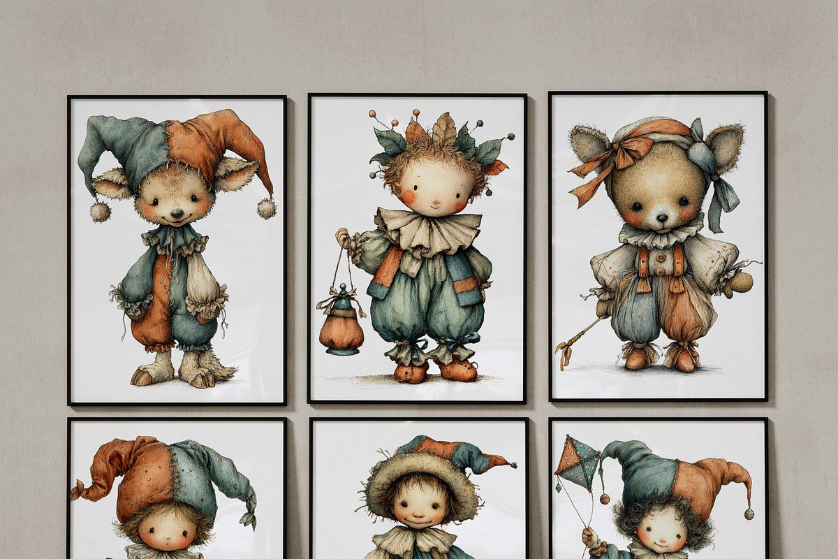Circus Friends Storybook Clipart Art, an Illustration by one-touch (Photo 4 of 16)