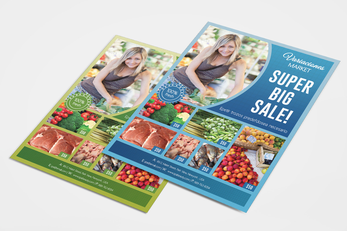 Supermarket Product Promotion Flyer, a Flyer Template by Dotnpix