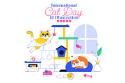 10 International Cat Day, an Animal Illustration by denayunebgt (Thumbnail 1 of 4)