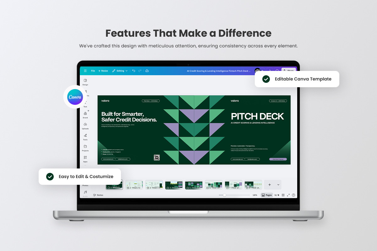 AI Credit Scoring Fintech Pitch Deck, a Brochure Template by productype1 (Photo 3 of 7)