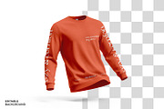 Long Sleeve T-Shirt Mockup, a Hoody Mockup by Ram Studio LLC (Thumbnail 9 of 12)