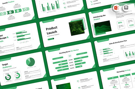 Product Launch - PowerPoint Template, a Presentation Template by QR Design Studio