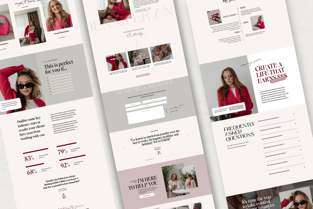 Showit Website Template for Coaches, a Websites & App Template by Field Digital (Photo 3 of 11)