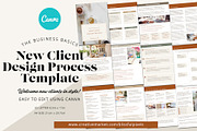 New Client Design Process Template, a Templates & Theme by Blissful Pixels (Thumbnail 1 of 4)