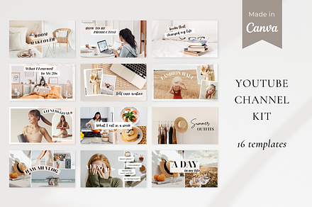 YouTube Channel Branding Kit, a Social Media Template by ShopRShop