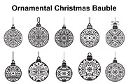 Festive Filigree Bauble Silhouette, an Object Graphic by Creativeshirt (Thumbnail 1 of 5)