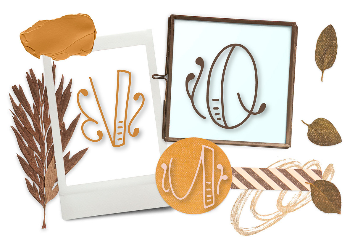 MONOBAM -Hand Lettered Monogram Font preview 4