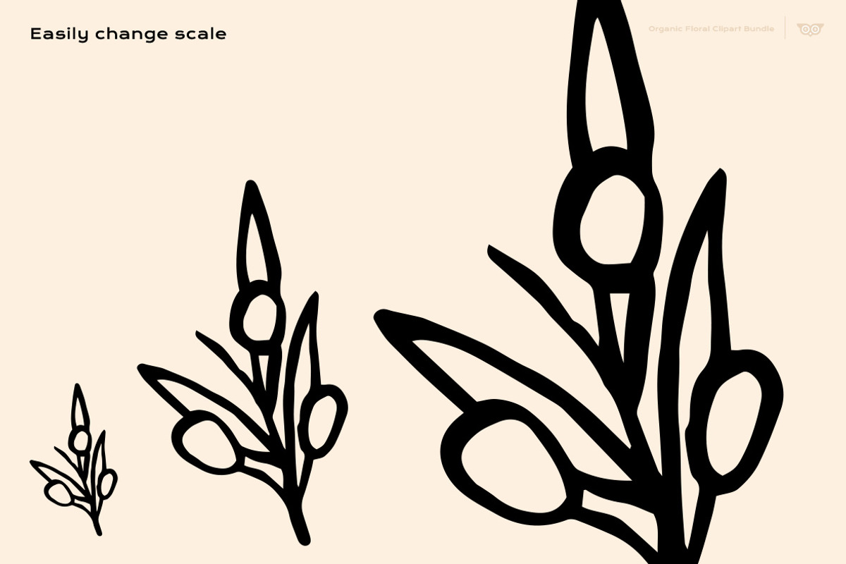 Organic Floral Clipart Bundle, a Decorative Illustration by ClayStudio (Photo 4 of 10)