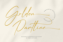 Golden Partline | Modern Handwritten