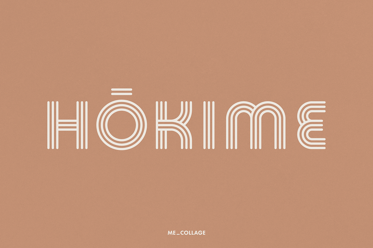 HOKIME - Zen Font With a Retro Vibe, a Sans Serif Font by ME_COLLAGE (Photo 1 of 17)