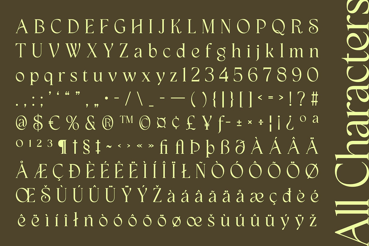 CS Sargent – Art Nouveau Font, a Serif Font by Craft Supply Co. (Photo 8 of 8)