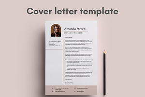 Minimal CV Resume Canva Template