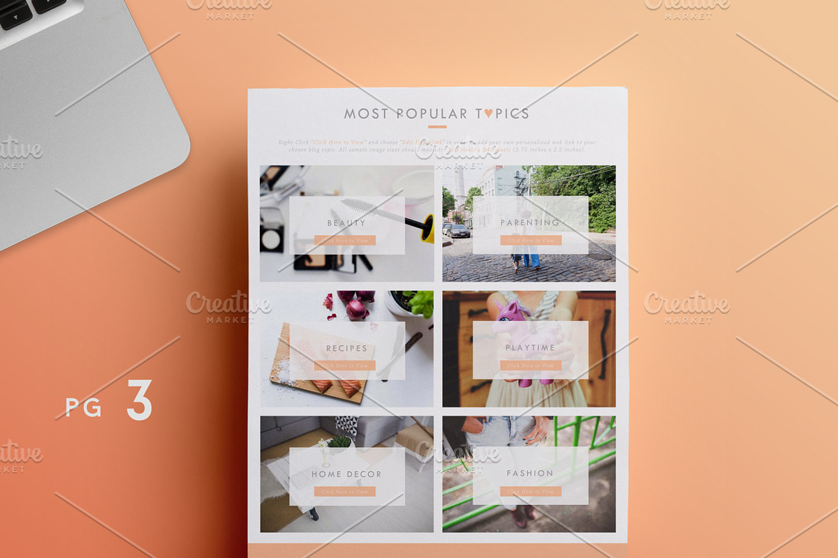 Blogger Media Kit Template | 3 Pages, a Resume Template by Blogger Kit Co. (Photo 8 of 9)