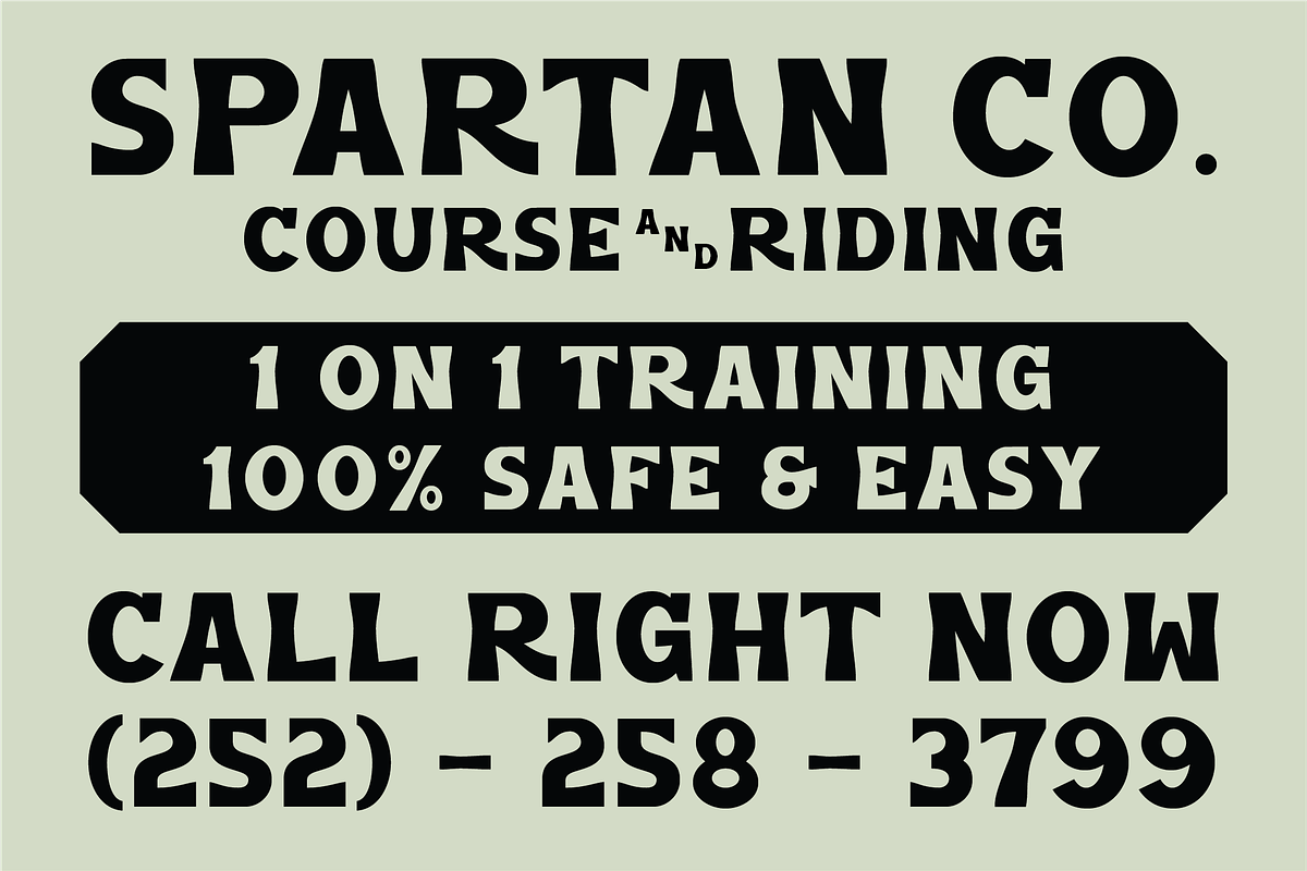 SFC Sparta, a Sans Serif Font by Skilline Supply Co. (Photo 7 of 7)