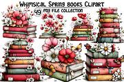 Whimsical Spring Books Clipart, an Illustration by Dream Creation (Thumbnail 1 of 5)