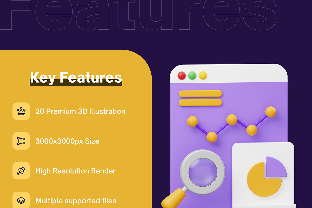 Business 3D Icon, an Object 3D Model by GoTemp (Photo 2 of 6)