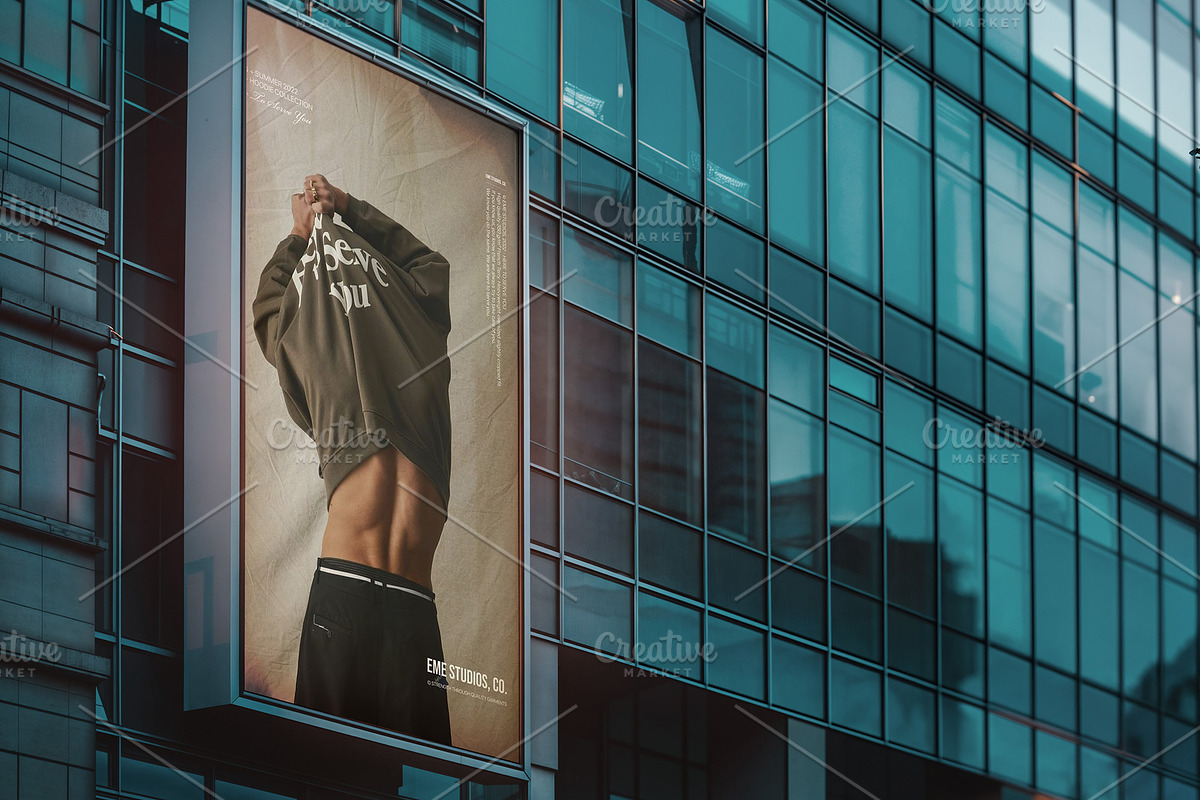 Advertising Wall Poster Mockups, an Advertising Mockup by Dikarte.Store (Photo 10 of 12)