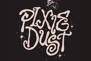 Pixie Dust Hand Drawn Font, a Handwritten Font by Tom Gordon Design