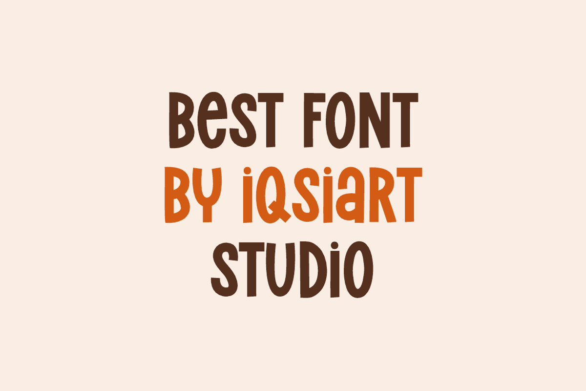 Montly Kathera - Funny Font, a Sans Serif Font by Iqsiart Studio (Photo 2 of 7)