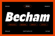 Becham Pixel, a Sans Serif Font by Craft Supply Co. (Thumbnail 1 of 8)
