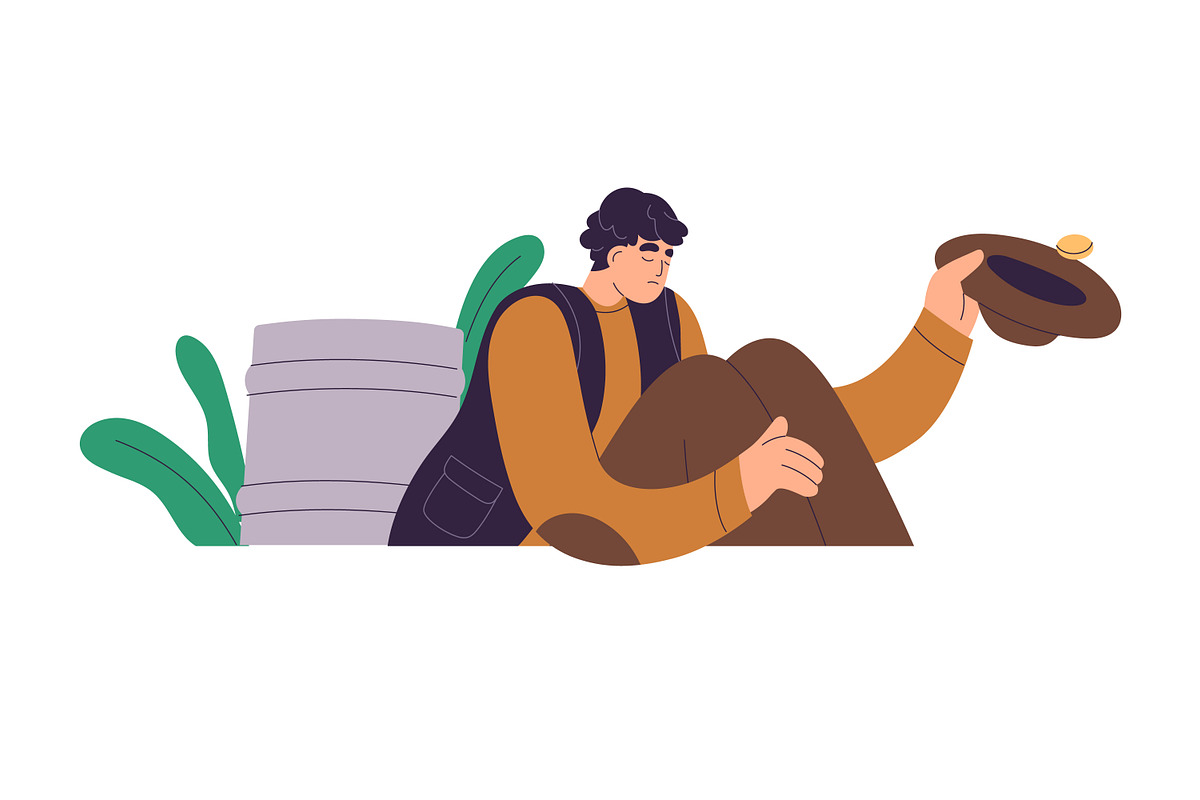 Rich and poor people concept set, a Finance Illustration by Good Studio (Photo 5 of 5)