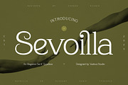 Sevoilla – Elegant Serif Typeface, a Serif Font by Vadovastd (Thumbnail 1 of 7)