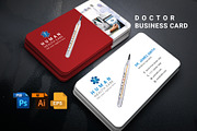 Doctor Business Card, a Business Card Template by graphicsunday (Thumbnail 2 of 4)