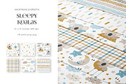 Sleepy Koalas – Pattern Collection, a Pattern Graphic by PROTEA Watercolor Studio (Thumbnail 2 of 10)