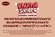Rhuma Sinera Font, a Handwritten Font by Mabhal Studio (Thumbnail 7 of 9)