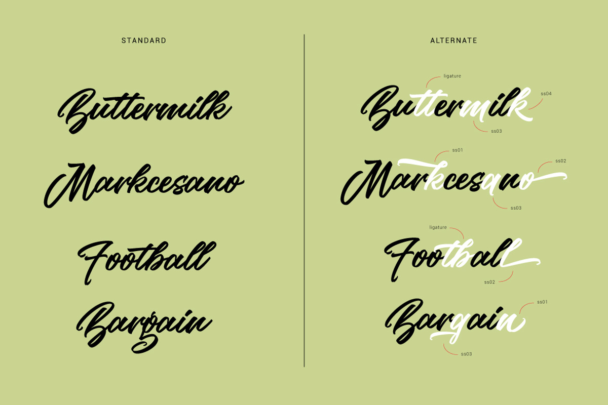 The Woofey Script Typeface preview 6