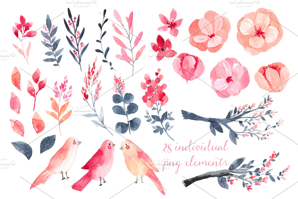 Briella - watercolor set, an Illustration by Charushella (Photo 3 of 7)