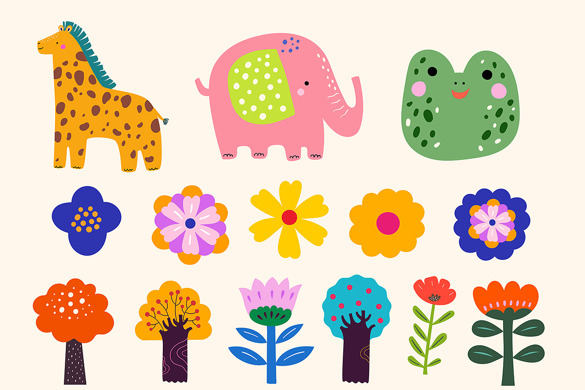 Cute baby animals collection, an Animal Illustration by MoleskoStudio (Photo 31 of 33)