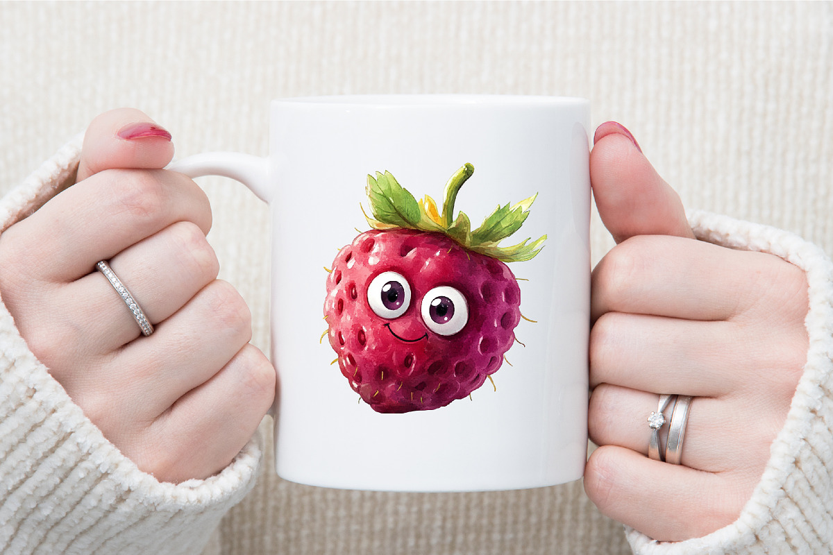 Watercolor Raspberry Clipart, an Illustration by Sublimation Artist (Photo 5 of 6)