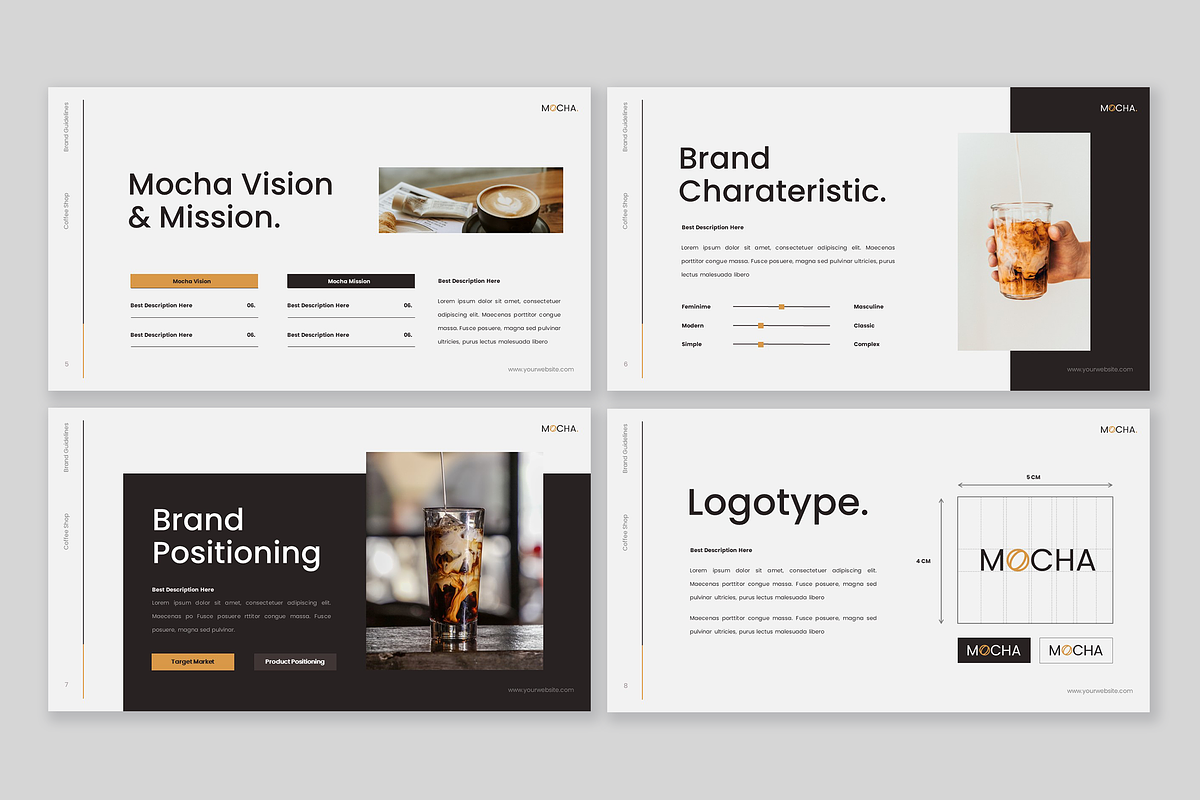 Mocha - Brand Guidelines Powerpoint, a Presentation Template by Annora ...