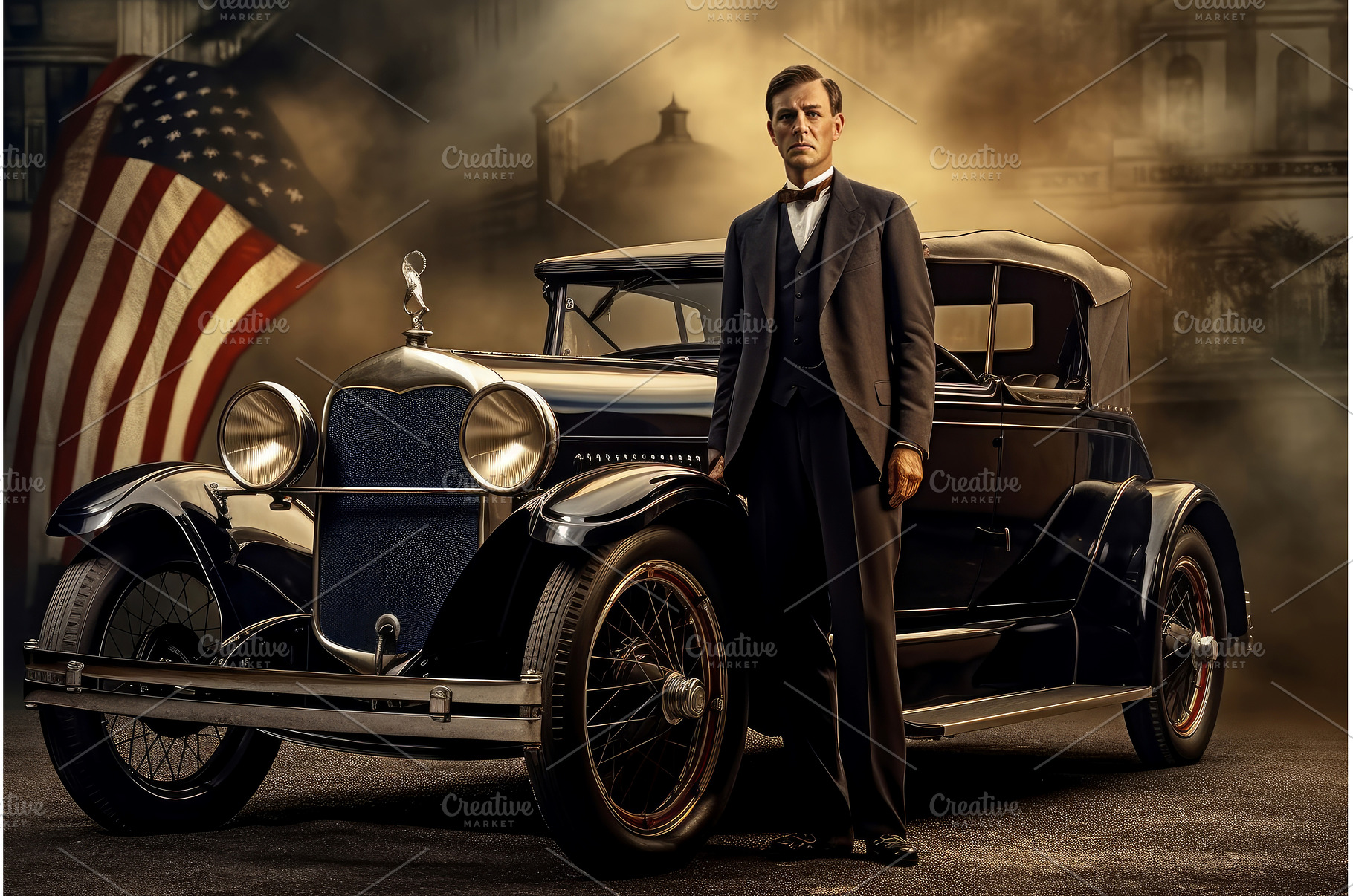 Hardworking American old time man, a Transportation Photo by Ylivdesign